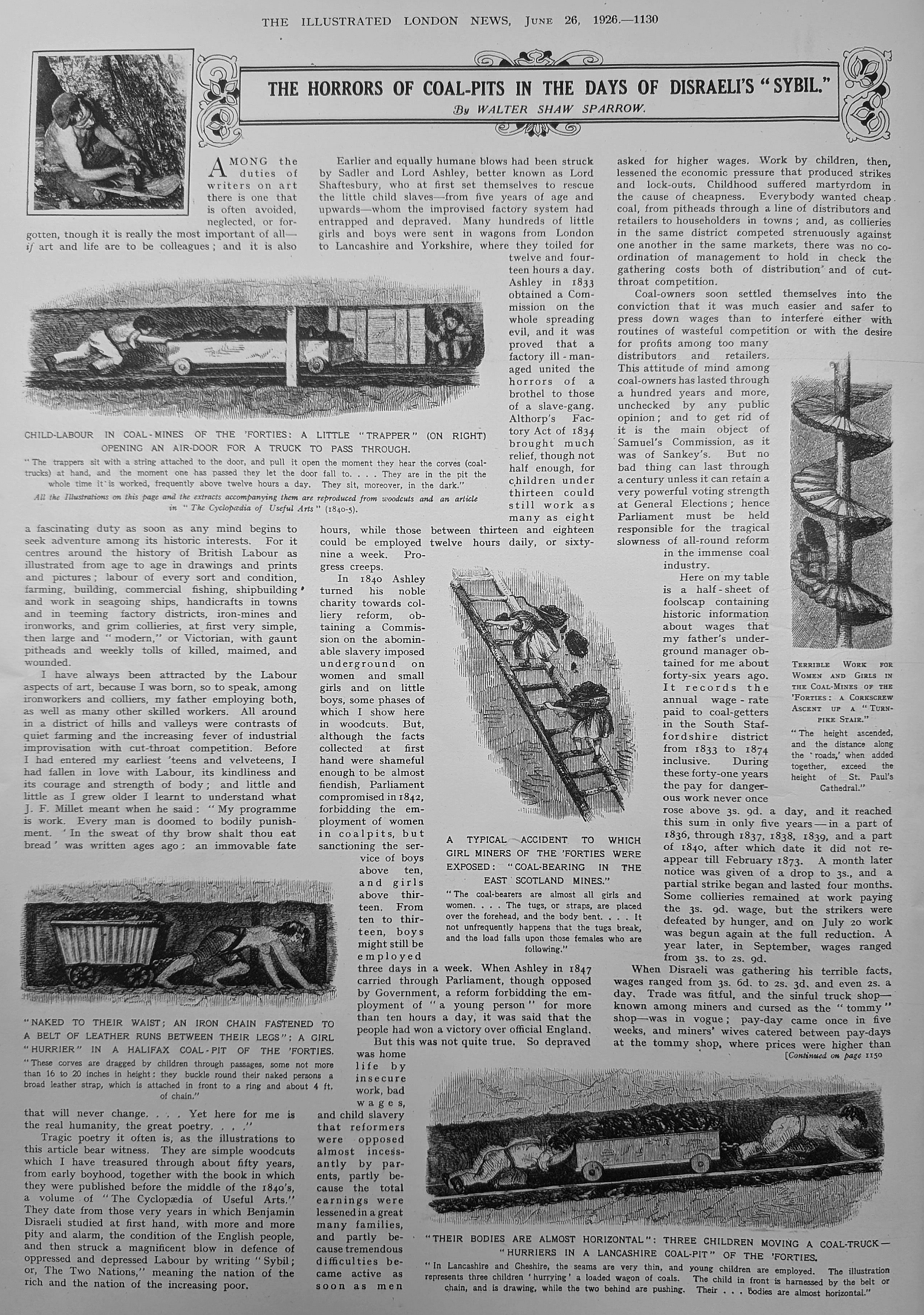 the 1840s the mines and children
